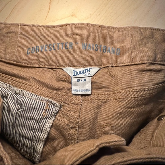 Women's DuluthFlex Curves setter Relaxed Leg Cargo Pants camel size 10 / 31 - Picture 14 of 16